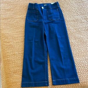 Maeve Colette High Rise, Wide Leg Full Length Jeans